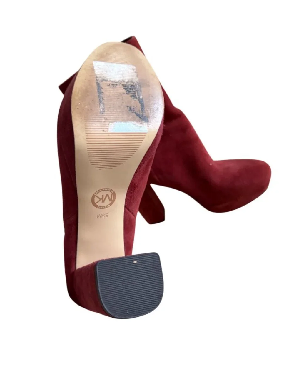MICHAEL KORS Platform Burgundy Suede Boots Size 6.5